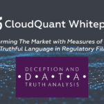 CloudQuant announces new whitepaper featuring Deception & Truth datasets